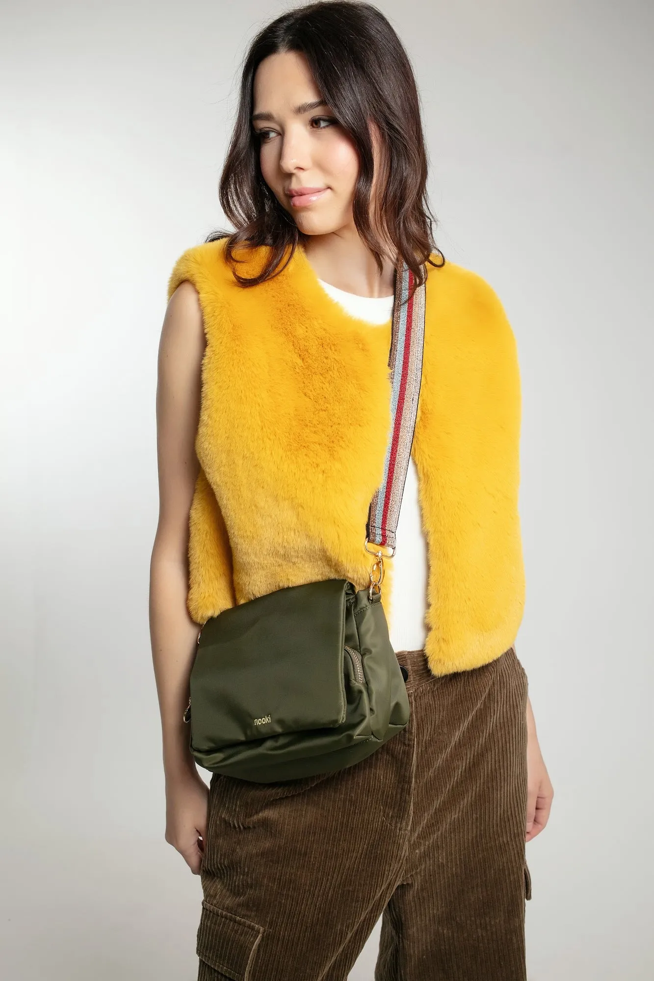 EDELWEISS GILET IN MUSTARD