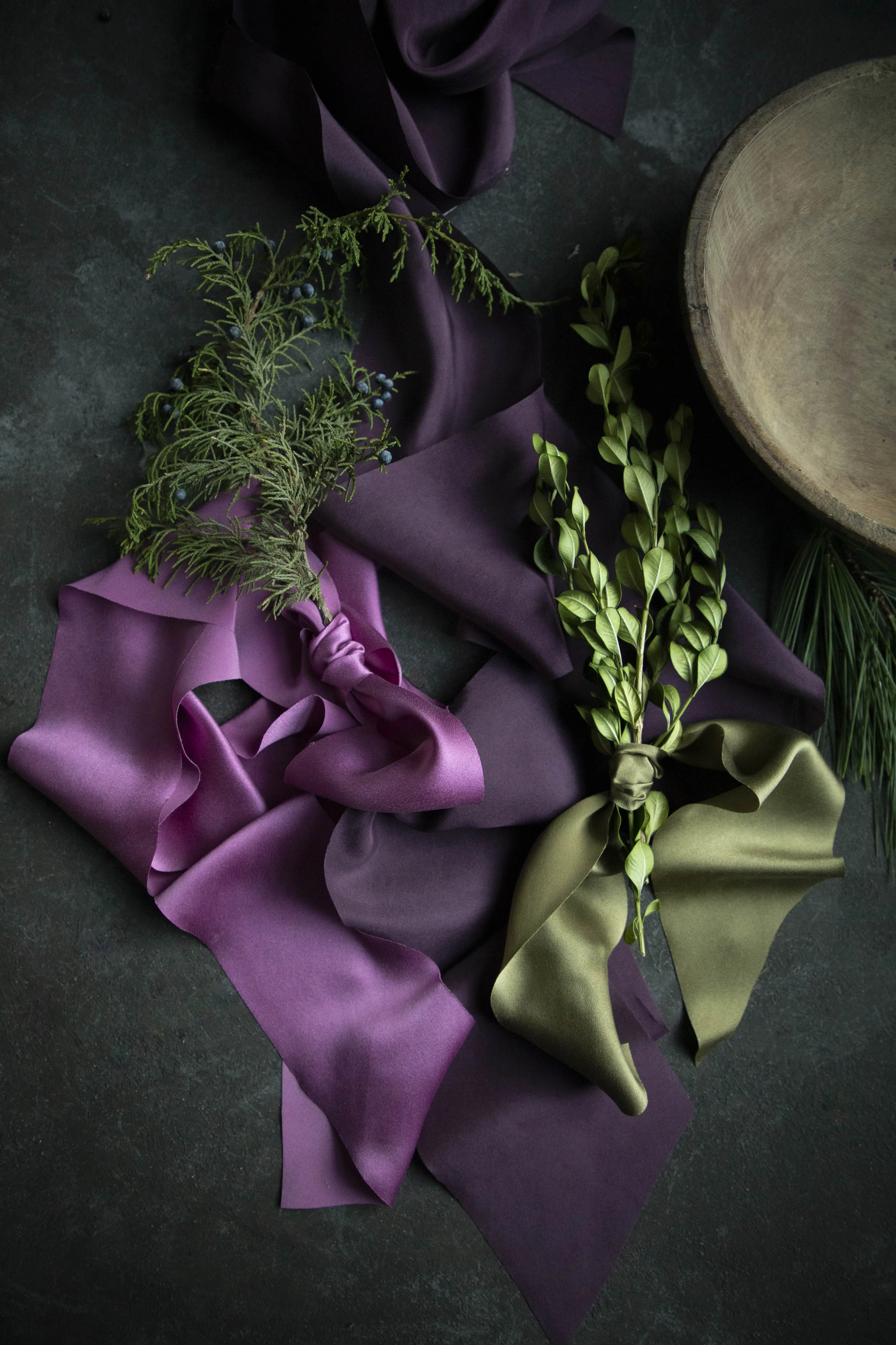 Eggplant Silk Ribbon {read note below}