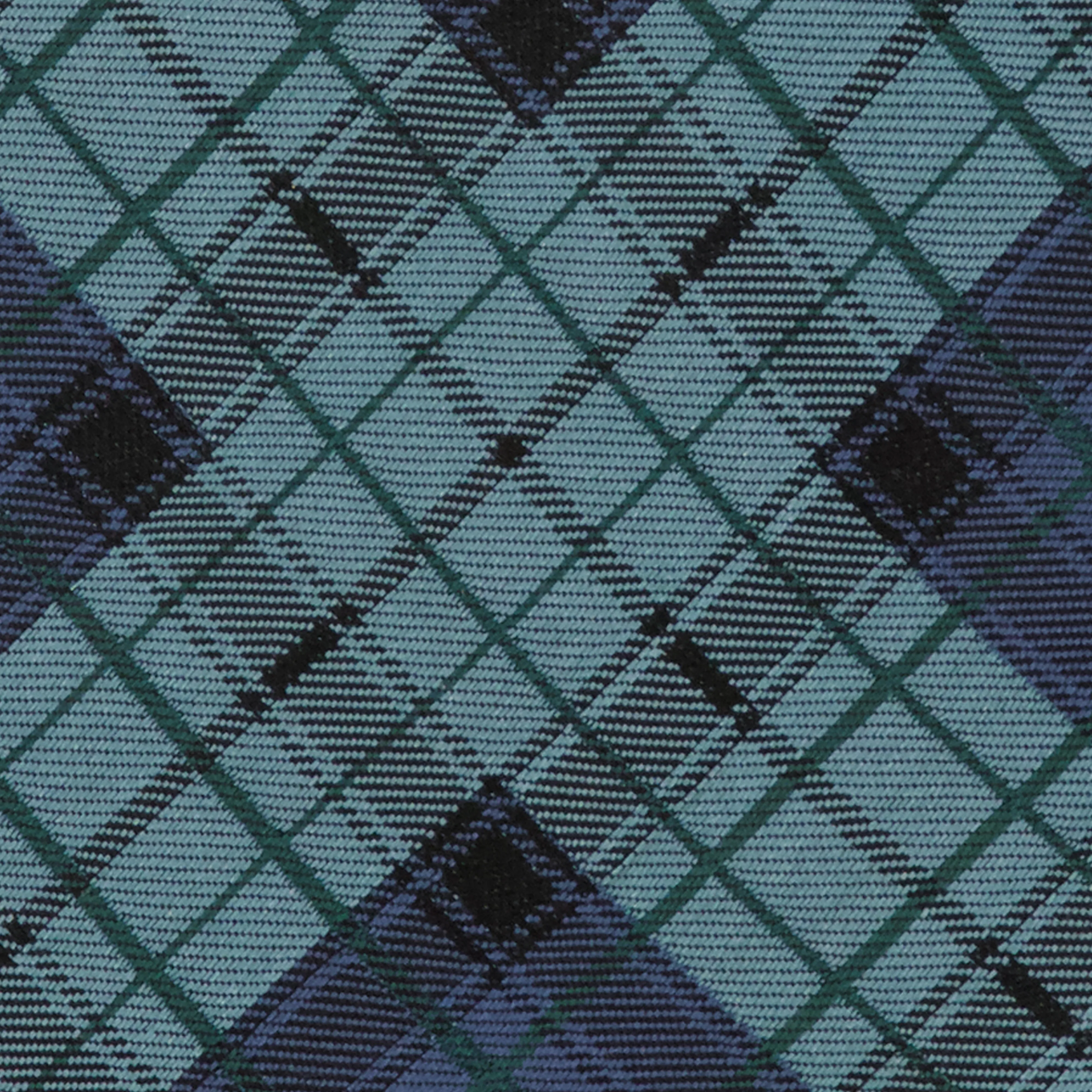 Elston Blackwatch Plaid Steel Blue Tie