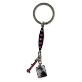 Elvis Portrait Gem Bar Key Ring