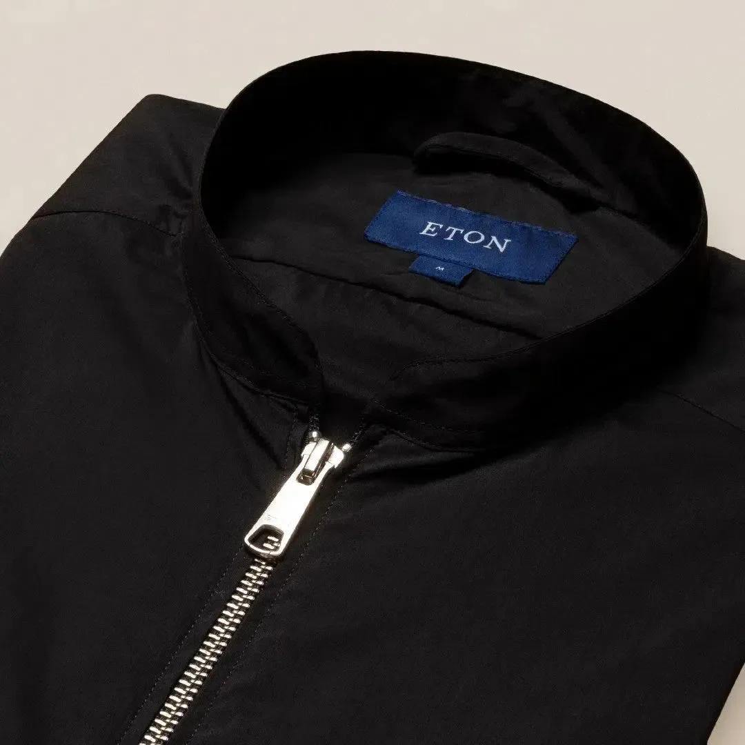 Eton Classic Fit Zip Close Gilet Black