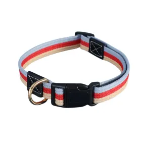 Everking Adjustable Colourful Dog Collars - Red - Large