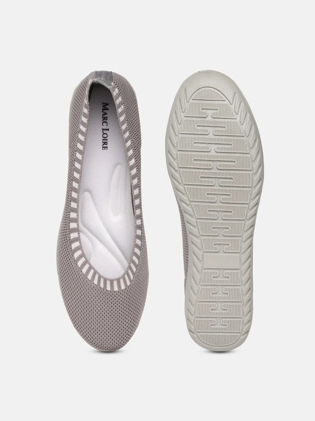 Flatform Ballerinas Woven Design