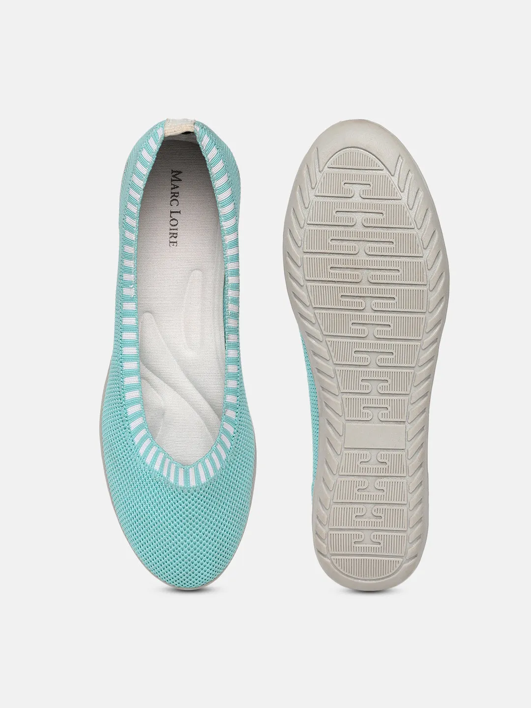 Flatform Ballerinas Woven Design