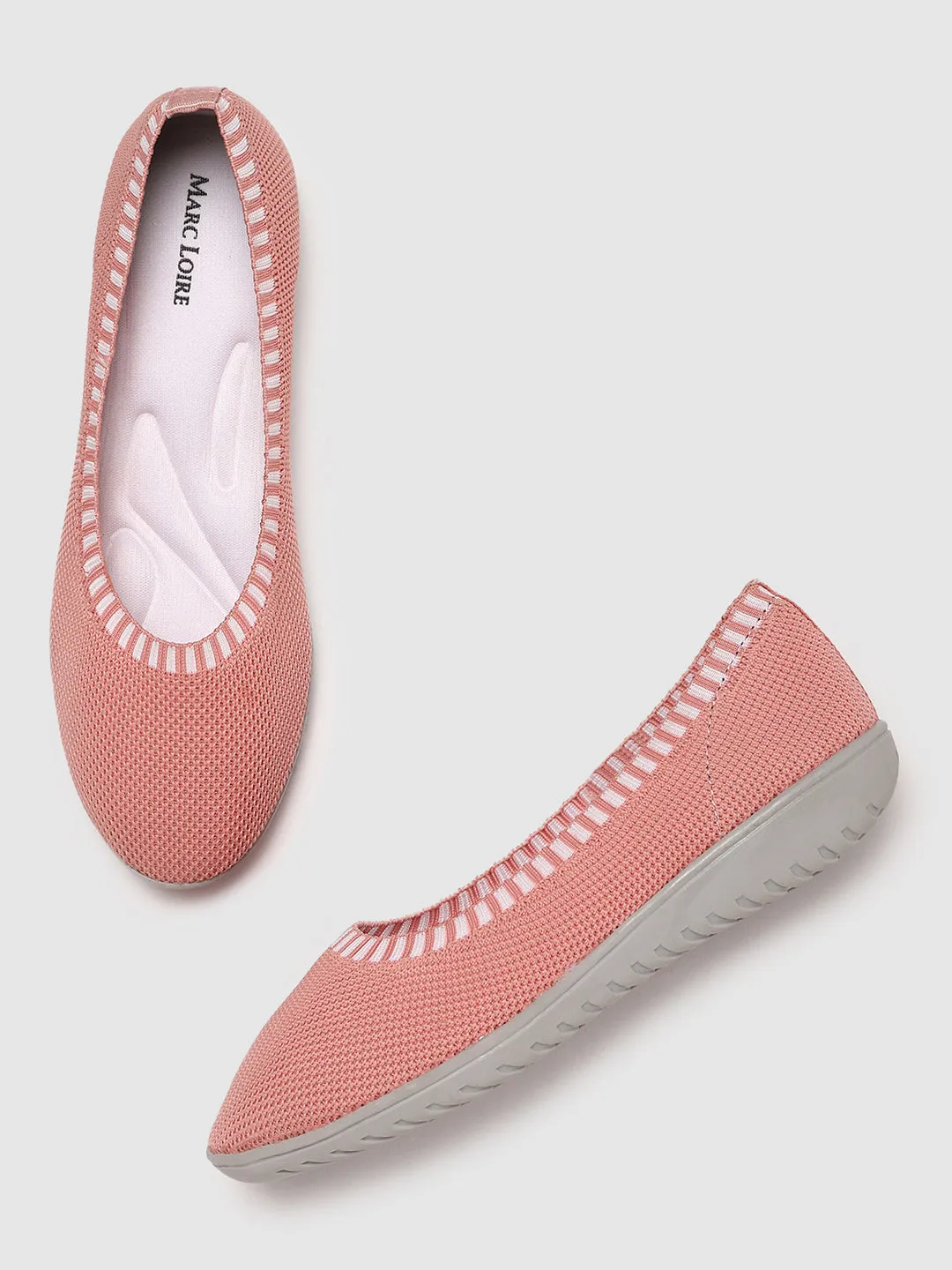 Flatform Ballerinas Woven Design