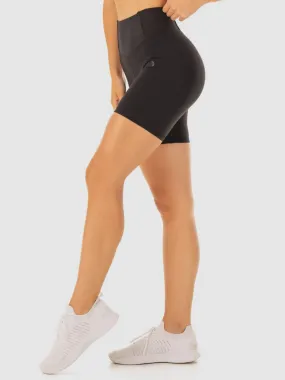 FORM SCRUNCH BUM SHORTS BLACK