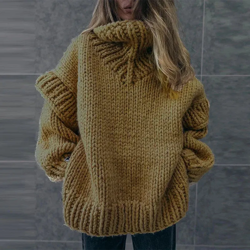 Freya Chunky Knit Funnel Neck Sweater