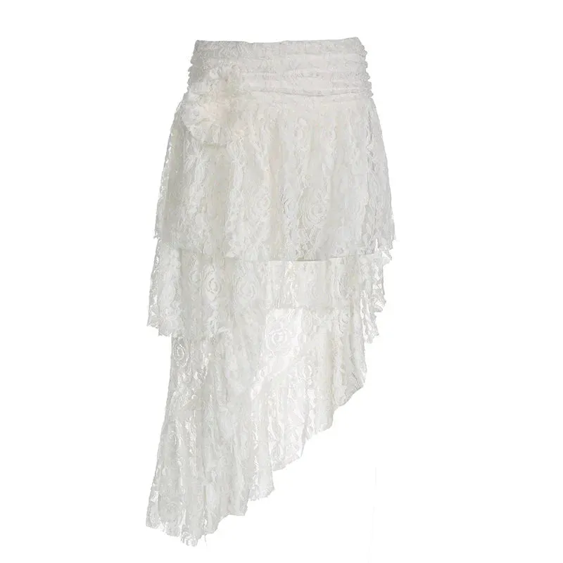 Freya Lace Irregular Skirt