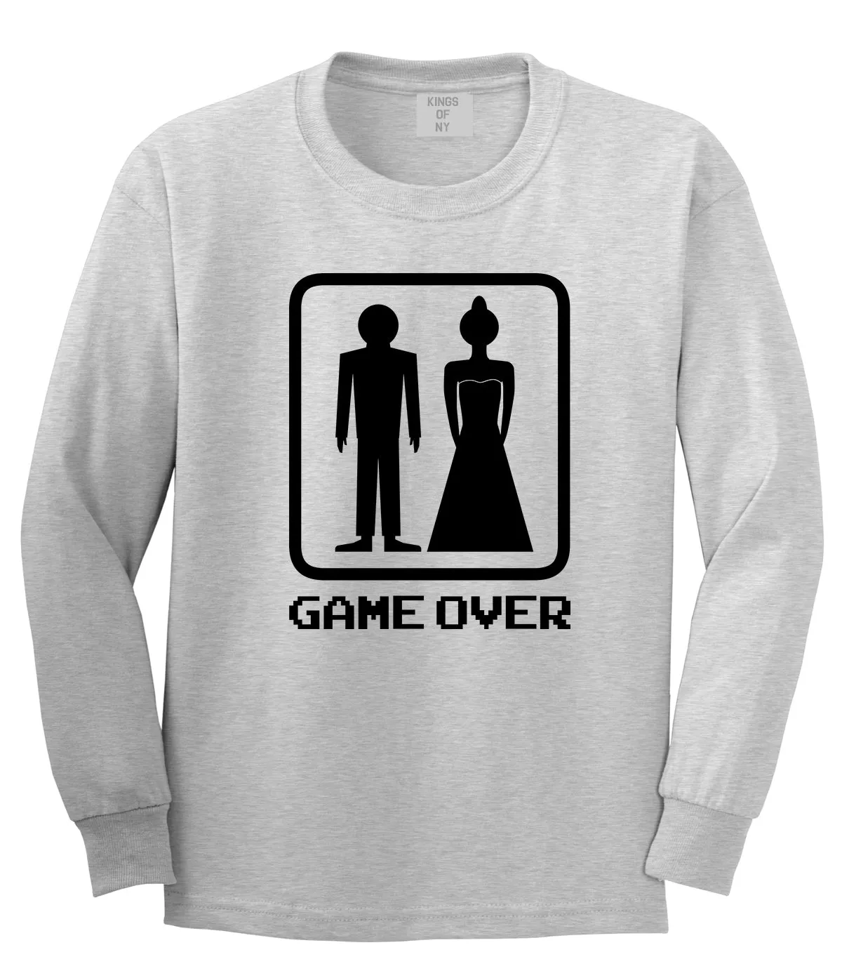 Game Over Funny Wedding Mens Long Sleeve T-Shirt