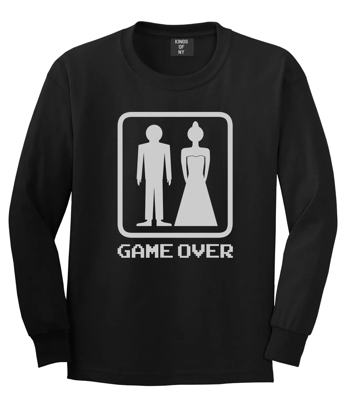 Game Over Funny Wedding Mens Long Sleeve T-Shirt