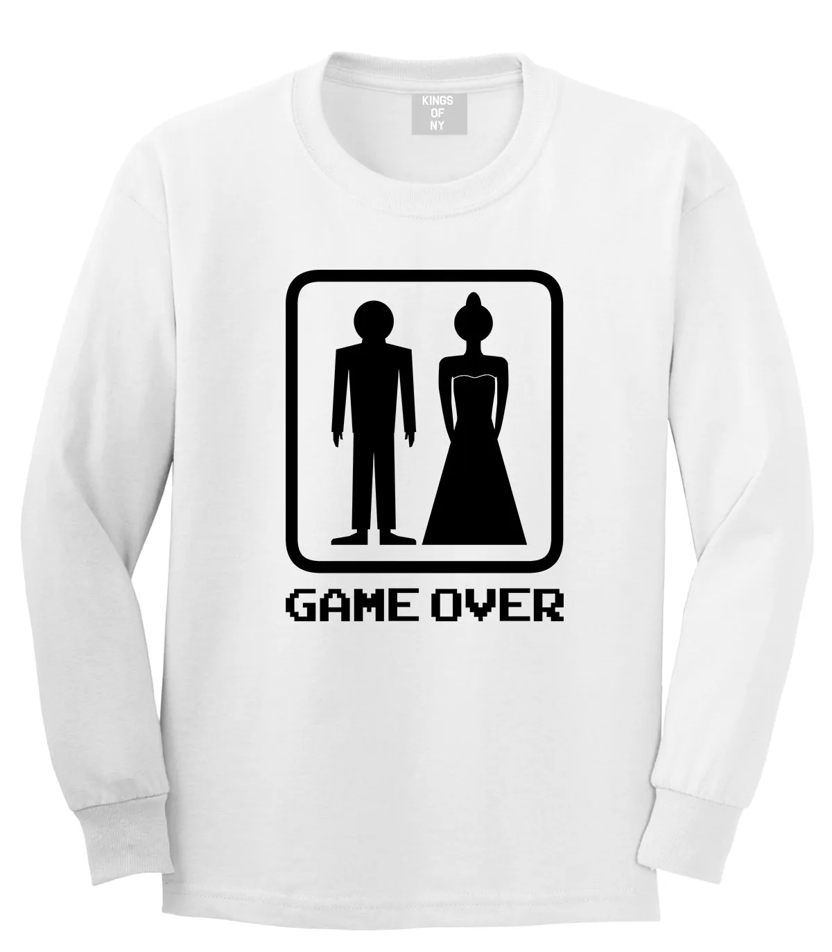 Game Over Funny Wedding Mens Long Sleeve T-Shirt