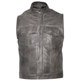 Gilet Sons of Anarchy Cowhide Leather Vest Biker Motorcycle