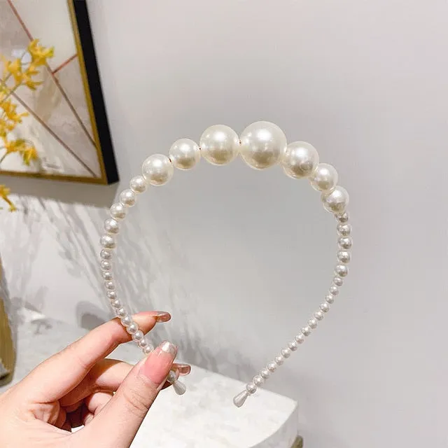 Gold Pearl Hairbands Handmade Wedding Bridal Headbands