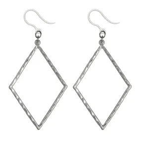 Hammered Minimalist Dangles Hypoallergenic Earrings for Sensitive Ears Made with Plastic Posts