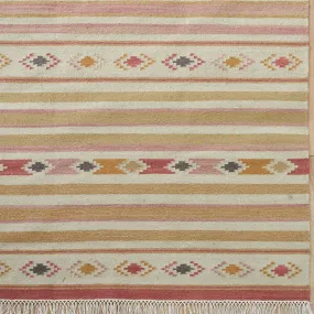 Hand-woven Wool Kilim - Andalusia Saffron - Medium