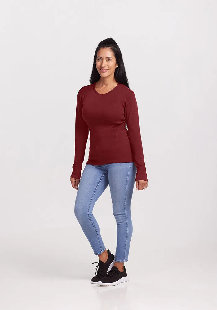 Hannah Long Sleeve Top - Sweet Pepper