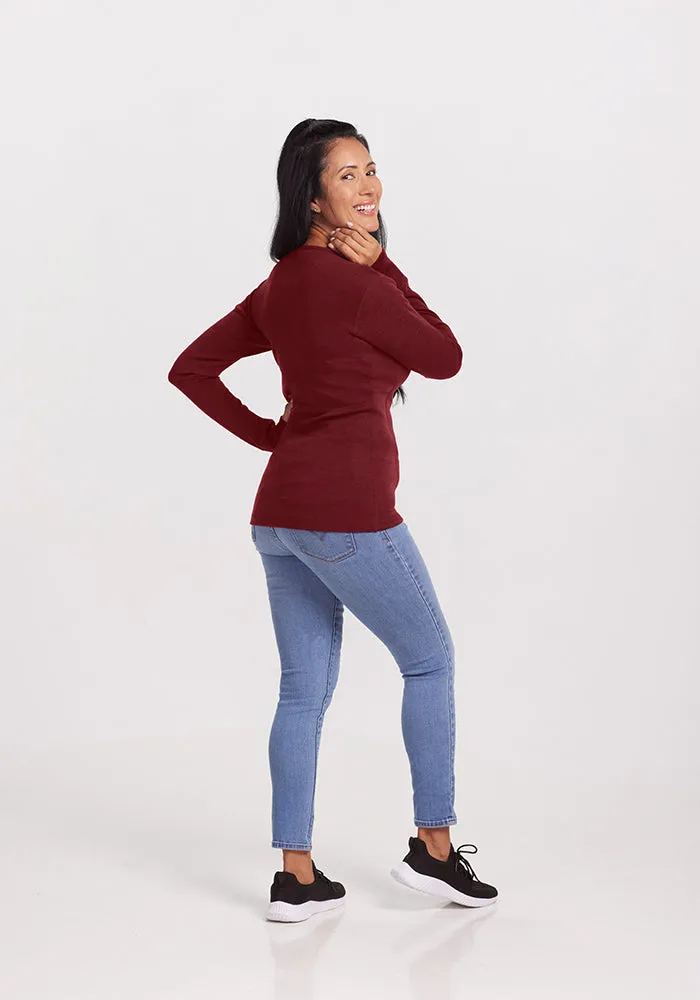 Hannah Long Sleeve Top - Sweet Pepper