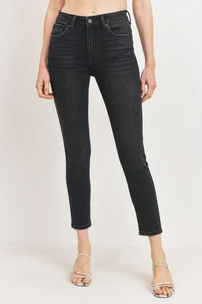 HIGH RISE ANKLE SKINNY JEANS