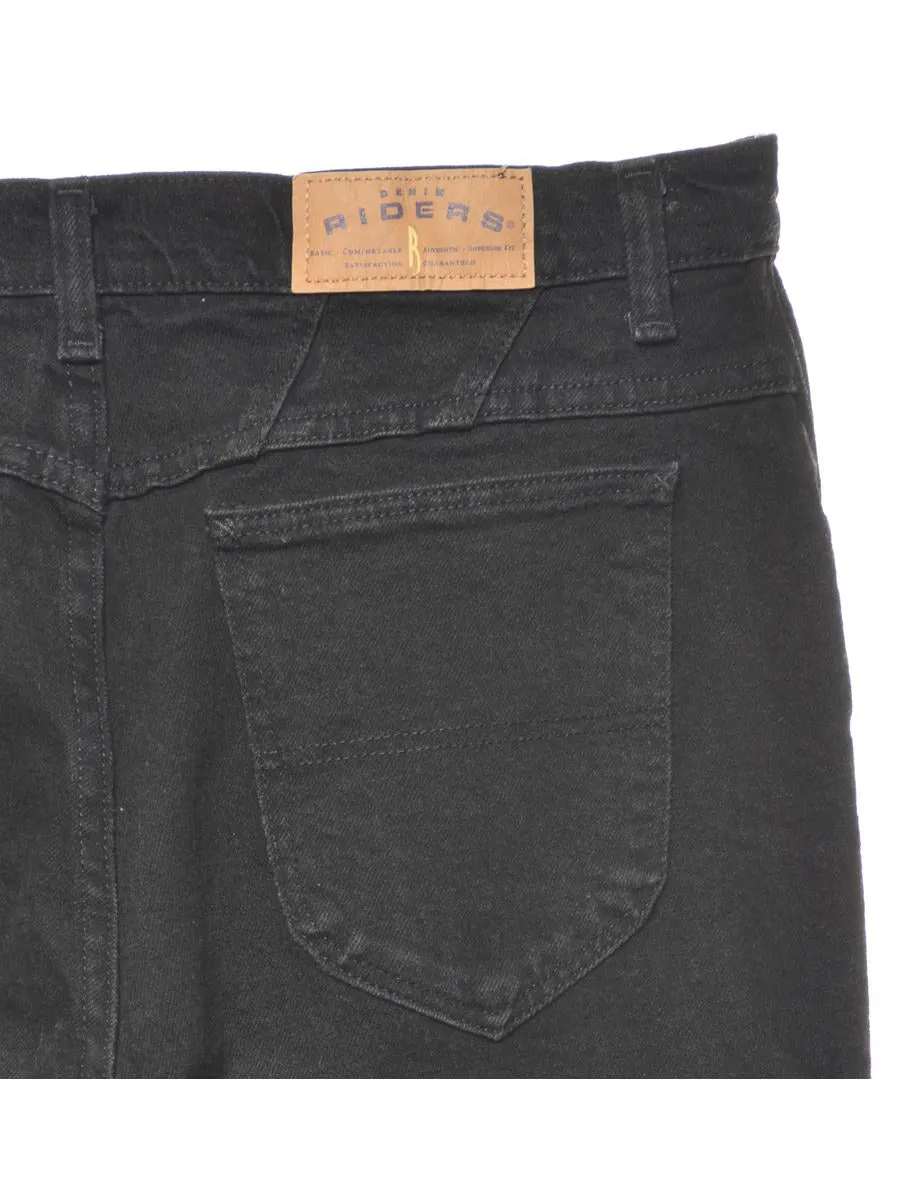 High Waist Black Lee Tapered Jeans - W30 L30