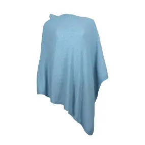 Italian Wool/Cashmere Turquoise Poncho from Cadenza