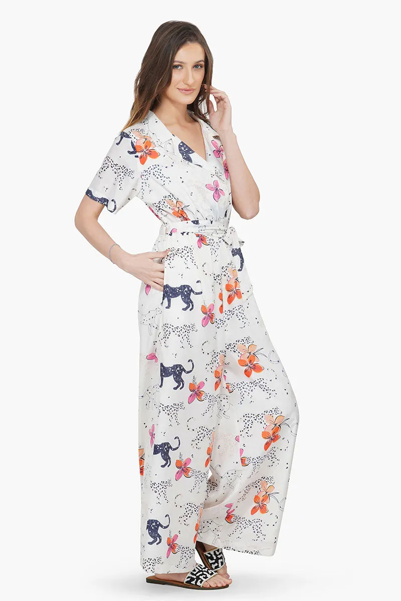 Jaguar Floral Jumpsuit