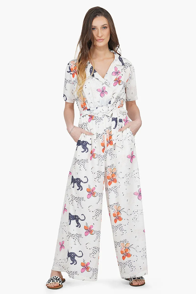 Jaguar Floral Jumpsuit