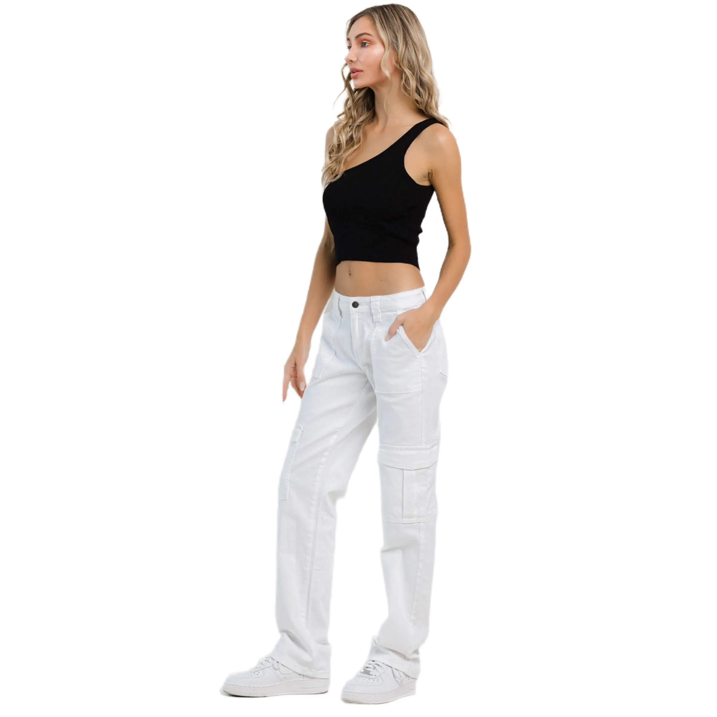 Jelly Jeans White Straight Cargo Pants Size 1, 3, 5, 7, 9, 11, 13