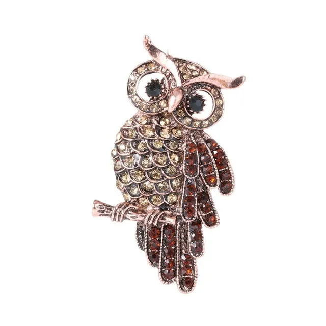 Jqueen 2017 New Brooch Retro Owl Clothing Accessories Hot Pin Charming Chic High-grade Unisex Individuality Gift Hot Sale