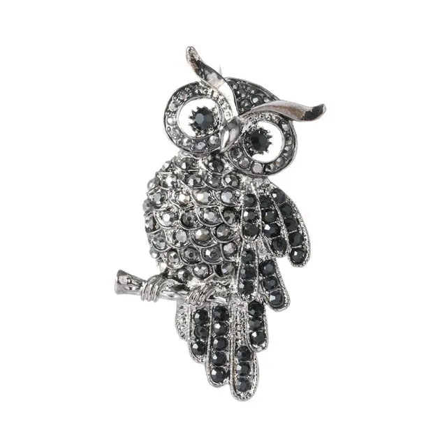 Jqueen 2017 New Brooch Retro Owl Clothing Accessories Hot Pin Charming Chic High-grade Unisex Individuality Gift Hot Sale