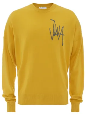 JW Anderson Jwa Crewneck Jumper (Yellow)