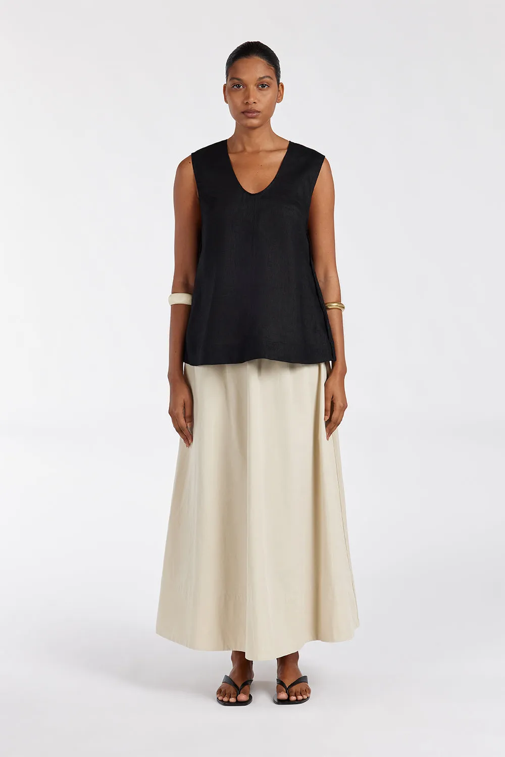 KIRSTY STONE COTTON CIRCLE SKIRT