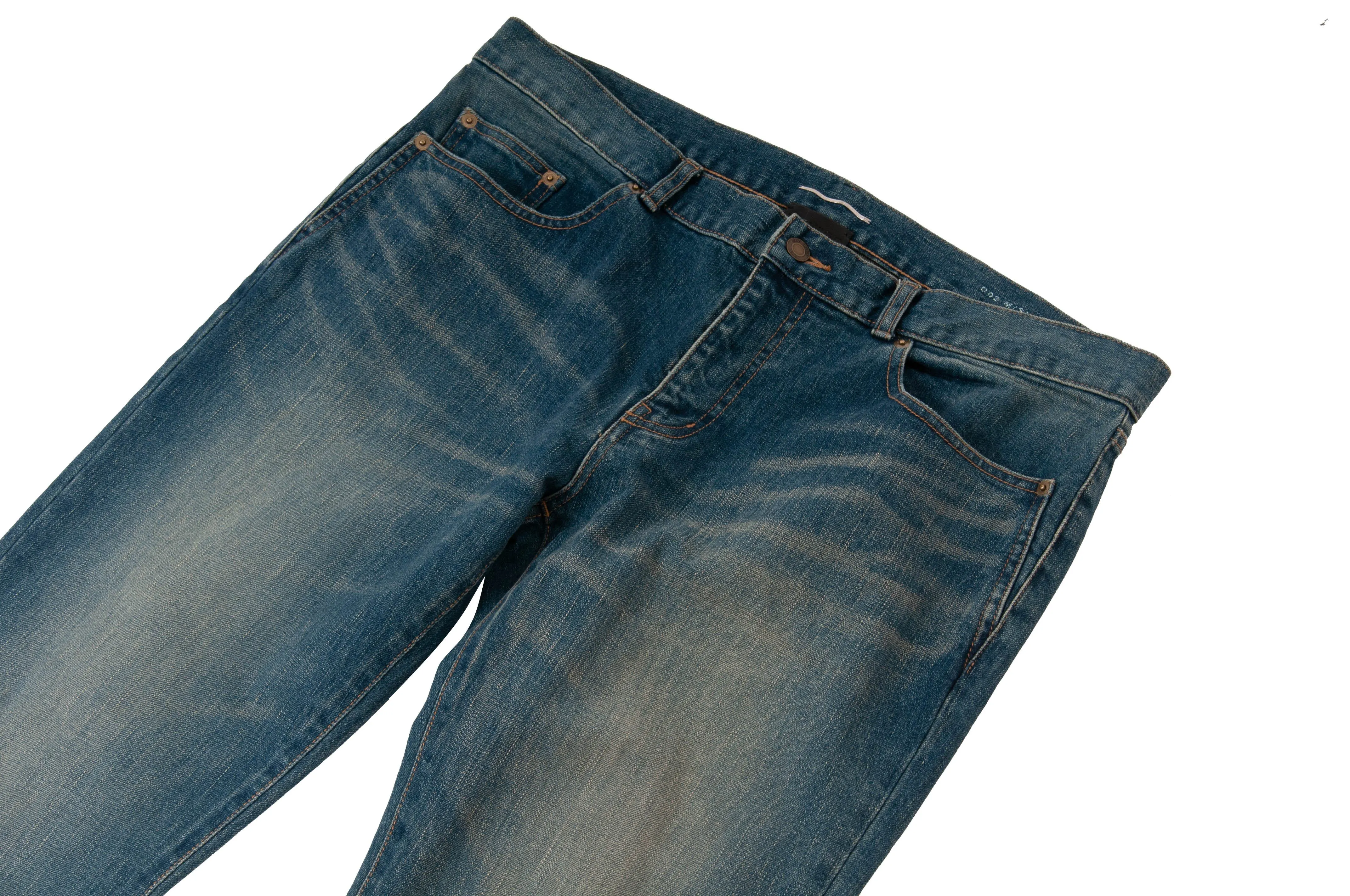 Knee Slashed Jeans (Medium Indigo)