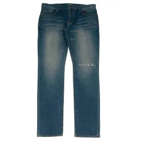 Knee Slashed Jeans (Medium Indigo)