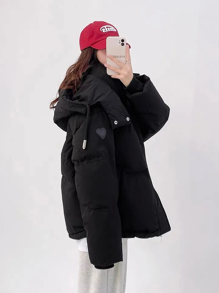 Korean Winter Women's Oversized Puffer Jacket