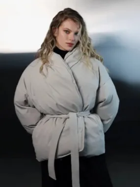 Korina - Puffer jacket with belt