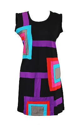 ladies-colourful-sleevless-dress-with-square-patch-design-chaturbhuj