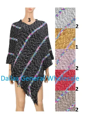 Ladies Cute Sweater Poncho Wholesale