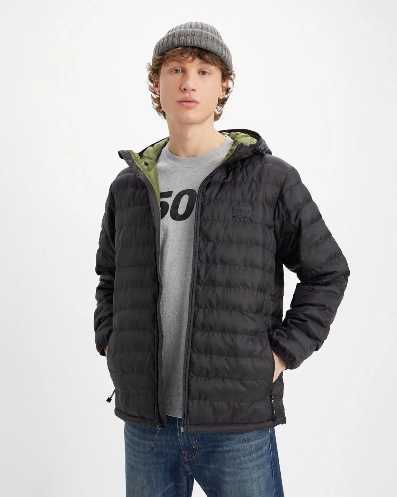 Levi's® Pierce Packable Jacket - Jet Black