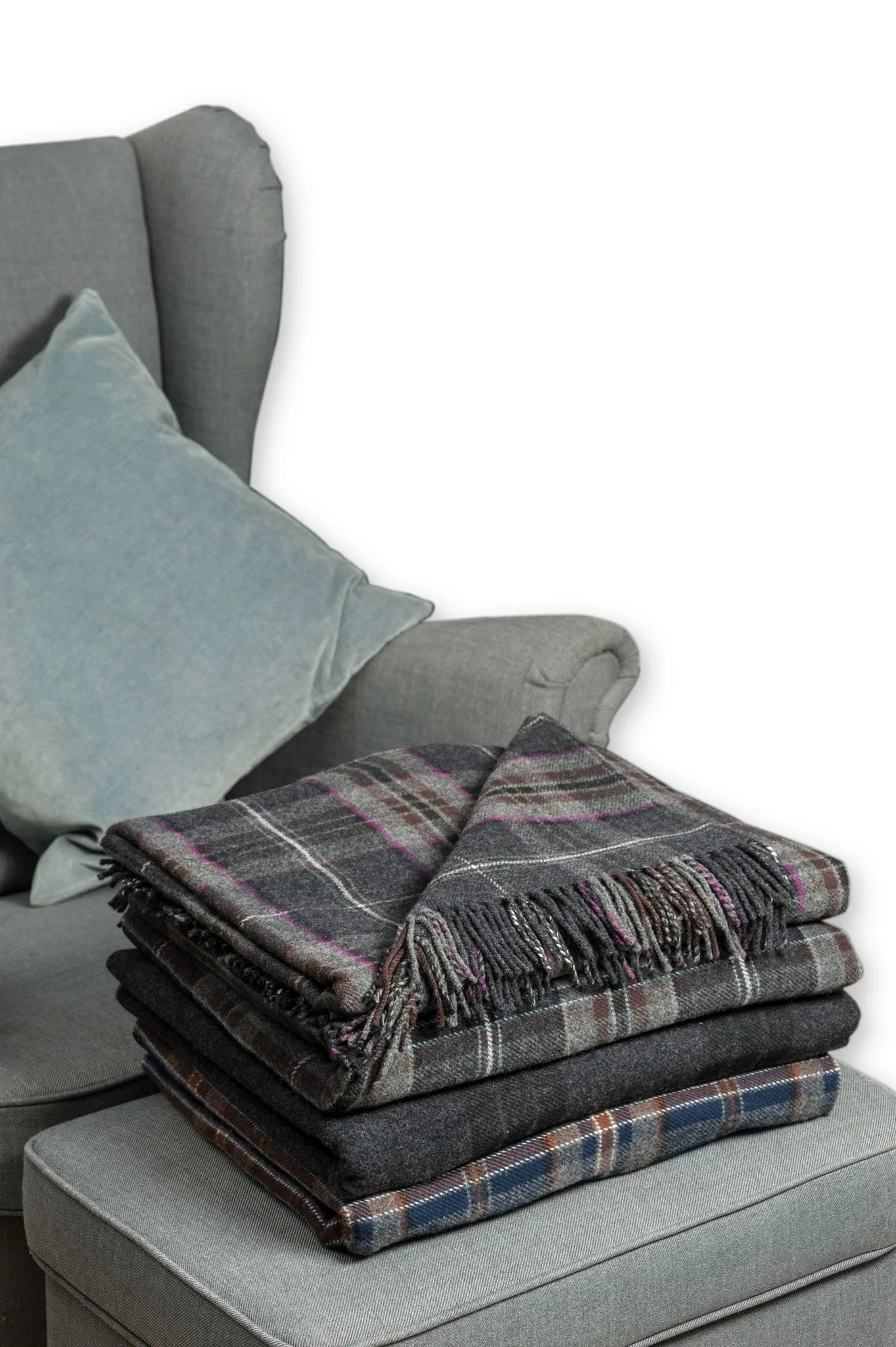 MacGregor and MacDuff Exclusive Mist Range Tartan Blankets