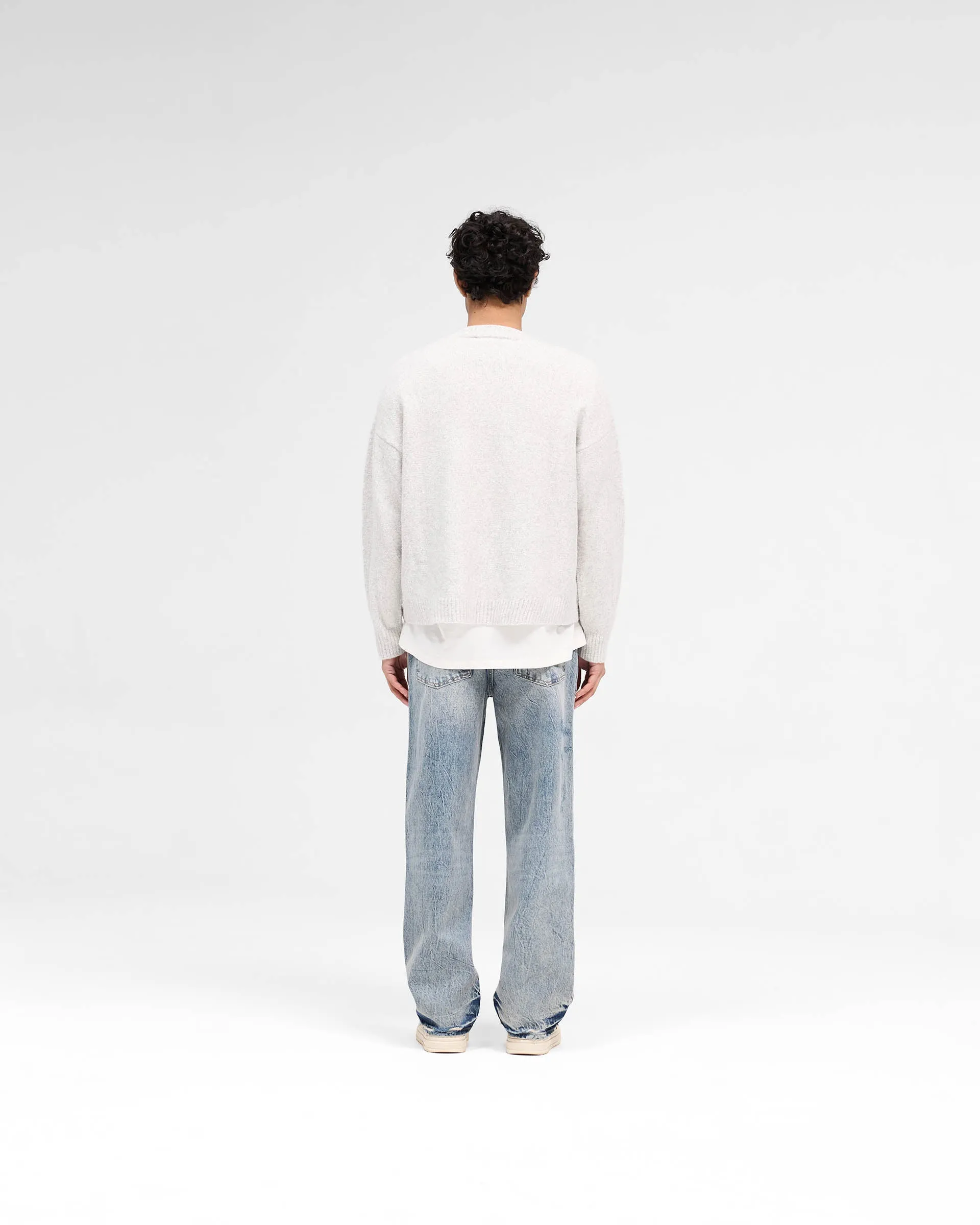 Marled Knit Jumper - Ice Grey Marl