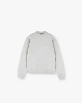 Marled Knit Jumper - Ice Grey Marl