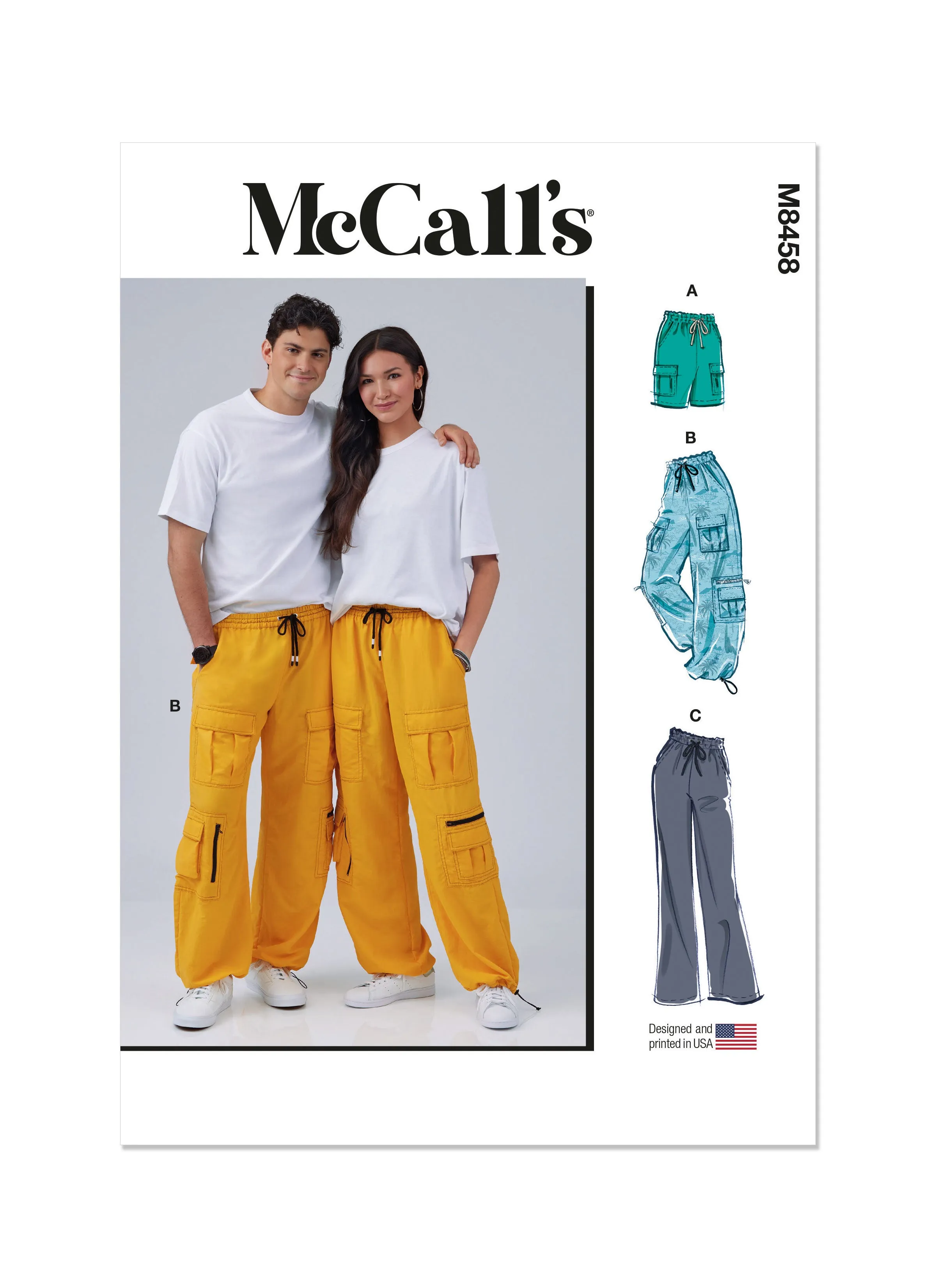 McCall's Pattern M8458 Unisex Skirt/Pants