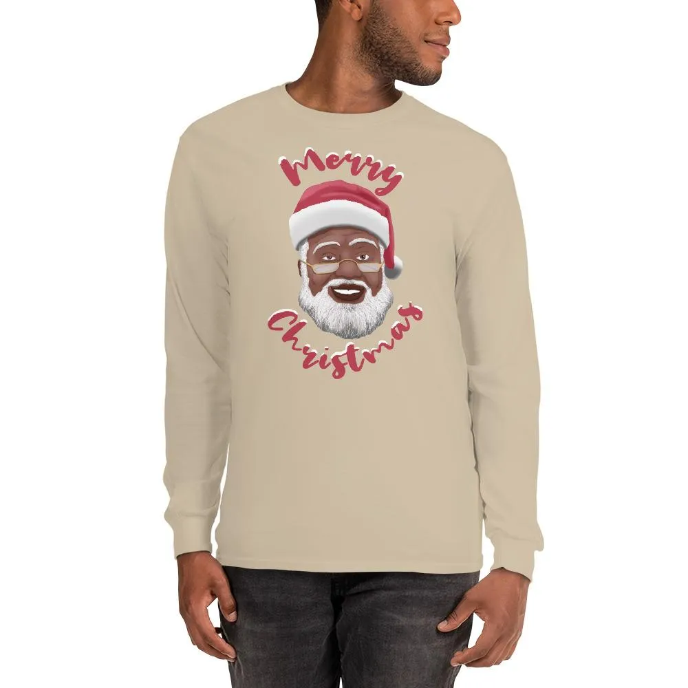 Merry Christmas (Black Santa Claus) Long Sleeve T-Shirt