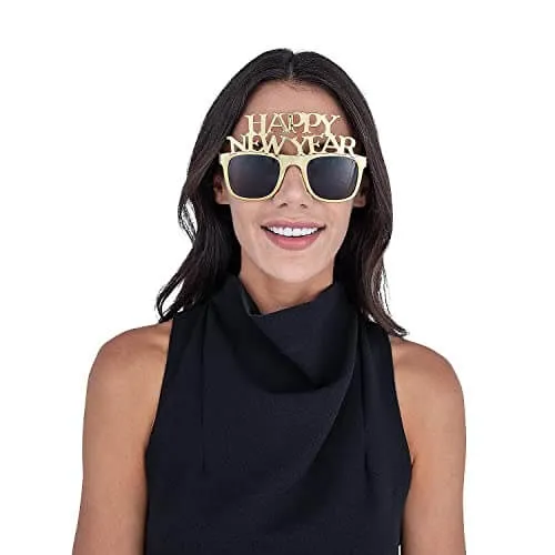 Metallic Gold New Year Sunglasses