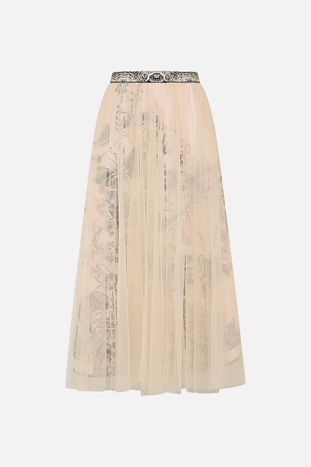 MIDI TULLE SKIRT ETCHED INTO ETERNITY