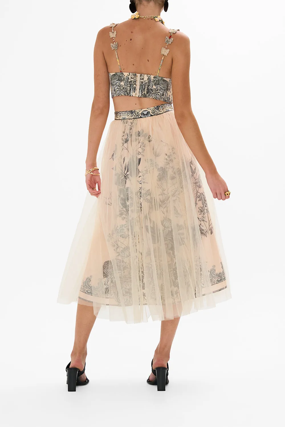 MIDI TULLE SKIRT ETCHED INTO ETERNITY