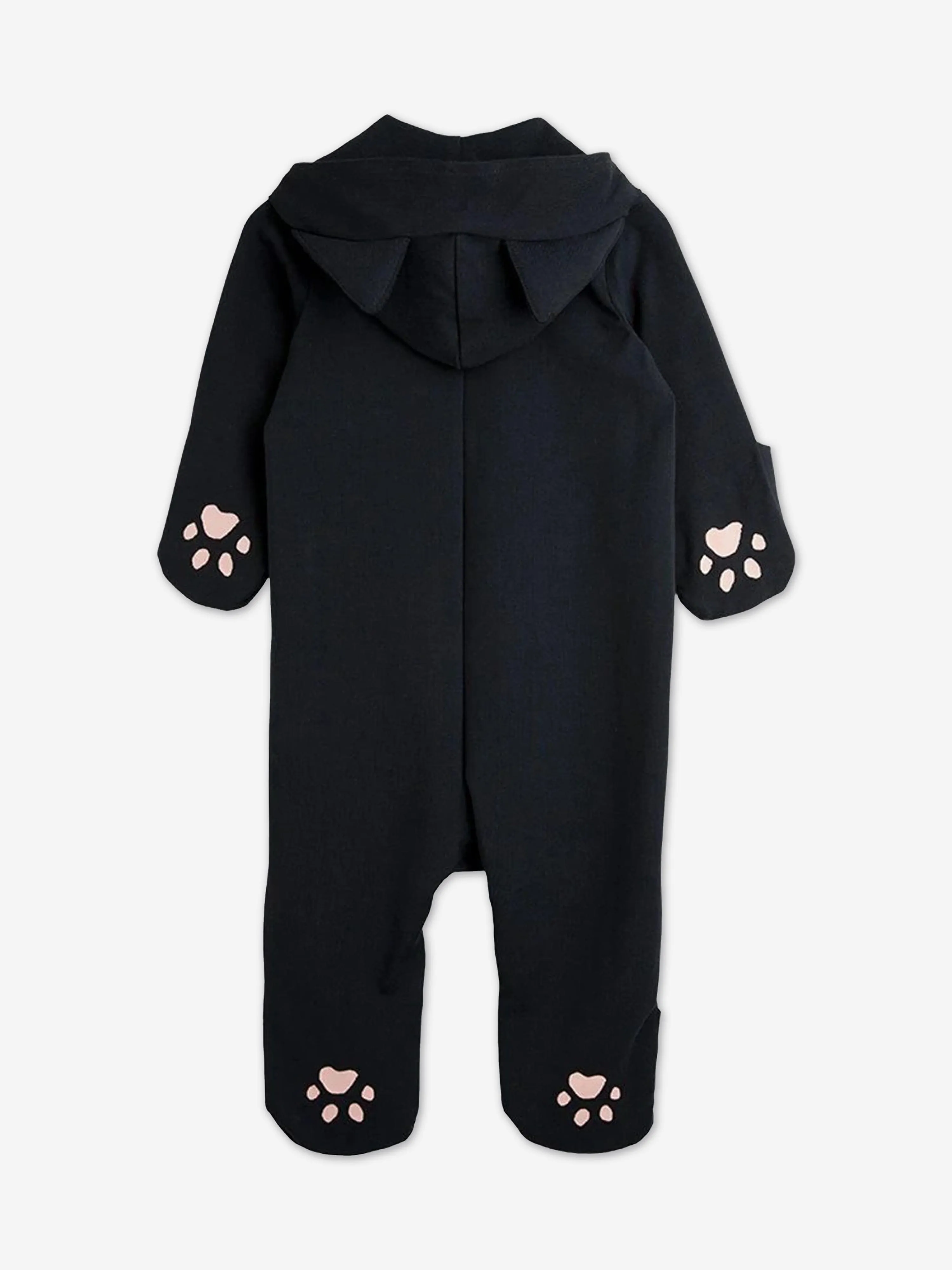 Mini Rodini Baby Catsuit Onesie in Black