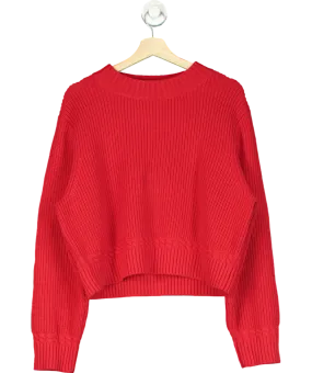 Mint Velvet Red Cotton Blend Jumper UK L