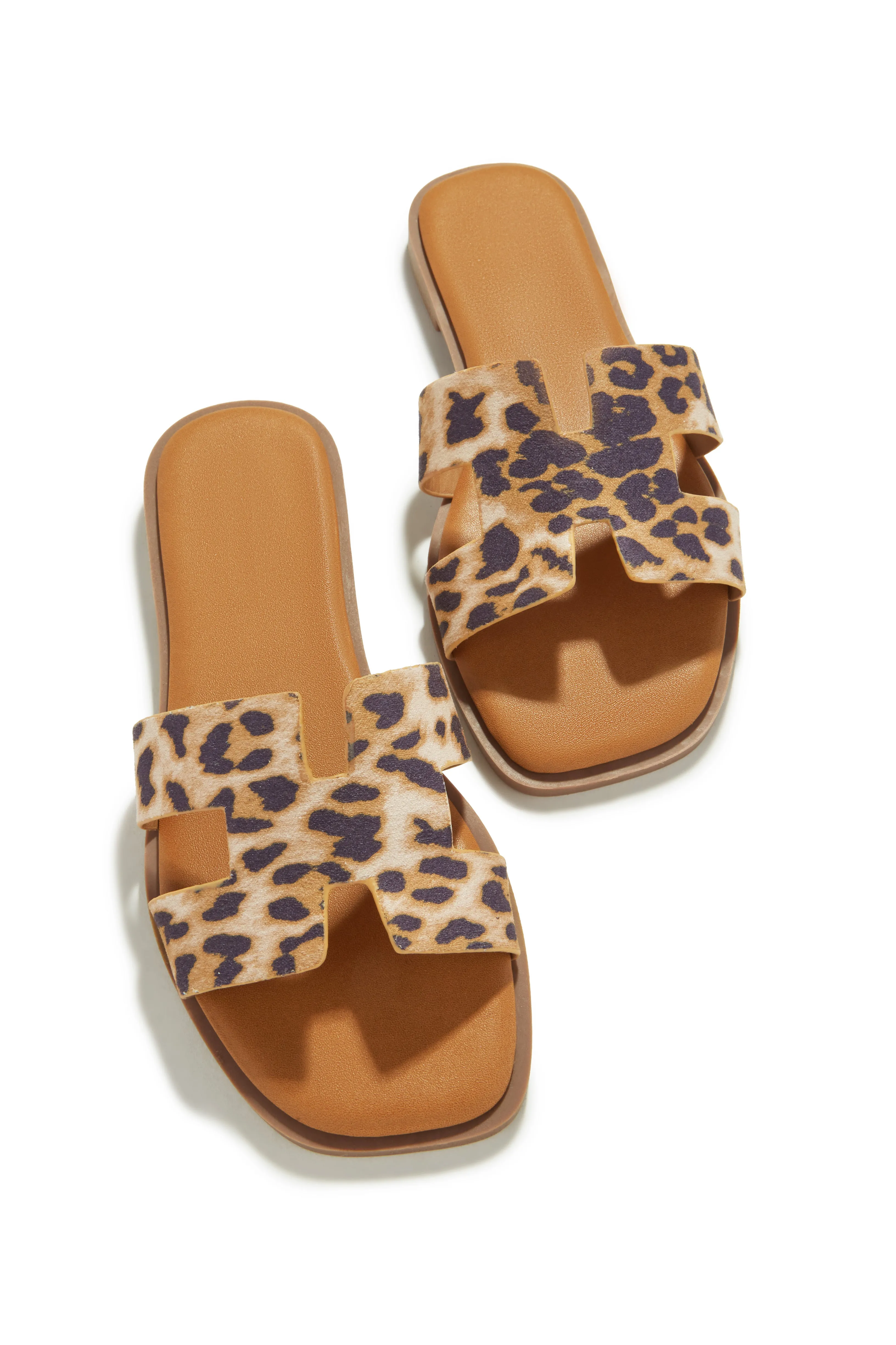 Miraya Slip On Sandals - Leopard