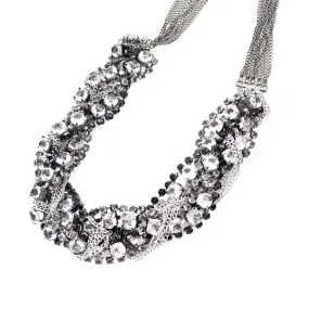 Multiple-Strand Rhinestone Necklace